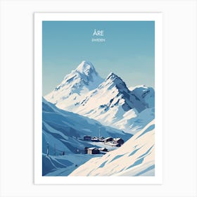 Poster Of Are   Sweden, Ski Resort Illustration 0 Art Print