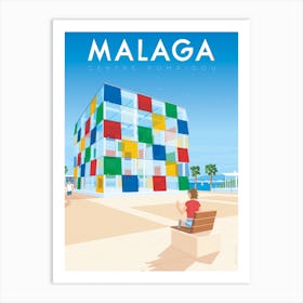 Malaga Andalusia Spain Centre Pompidou Art Print
