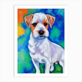 Cesky Terrier 2 Fauvist Style Dog Art Print