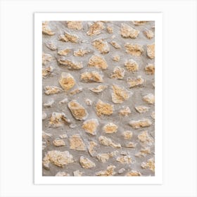 Stone Wall Texture Art Print