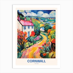 Cornwall England 19 Uk Travel Poster Art Print