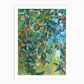 Peach Tree Art Print