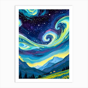 Starry Night 72 Art Print