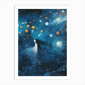 Girl In The Sky Art Print