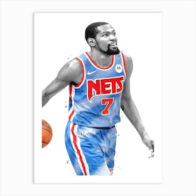 Kevin Durant Brooklyn Art Print