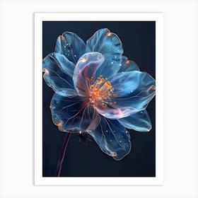 Blue Flower 1 Art Print