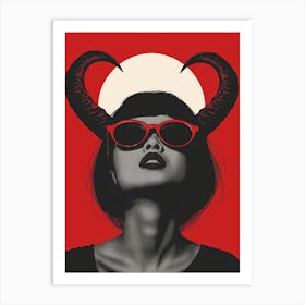 Devil Horns 1 Art Print