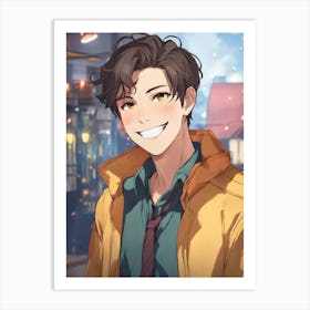 Pretty Boy In A Jacket Art Print