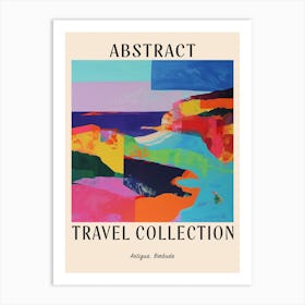 Abstract Travel Collection Poster Antigua Barbuda 6 Art Print