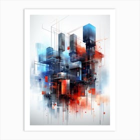 Abstract City Art Print