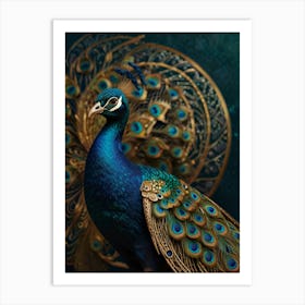 Peacock 40 Art Print