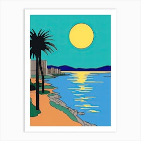 Minimal Design Style Of Gold Coast, Australia4 Art Print