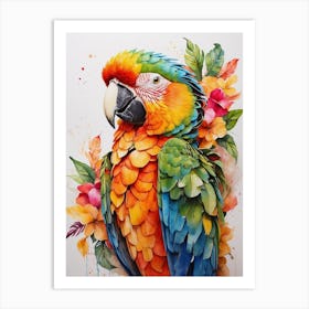 Colorful Parrot Art Print