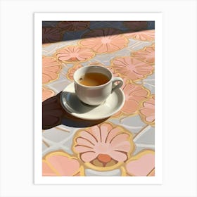 Cafe Au Lait Art Print