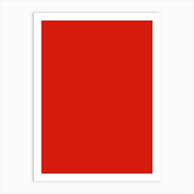 Red Color Art Print