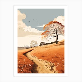 The Saxon Shore Way England 2 Hiking Trail Landscape Art Print