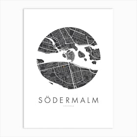 Stockholm in Black by emerybloom Art Print