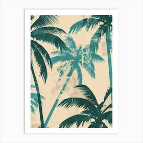 Tropical Palm Trees Art Print