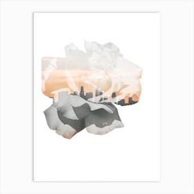 Rose Cityscape Art Print