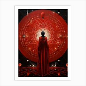 Celestial Geometric Illustration 3 Art Print