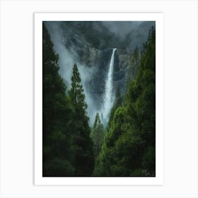 Waterfall Forest (18) Art Print