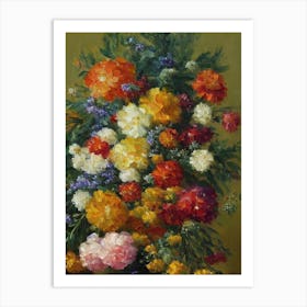 Marigold Painting 2 Flower Art Print