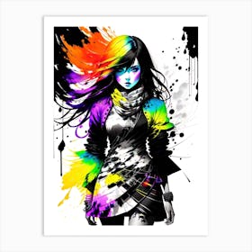 Rainbow Girl 1 Art Print