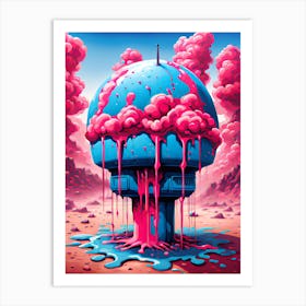 Nuclear Pink 2 Art Print