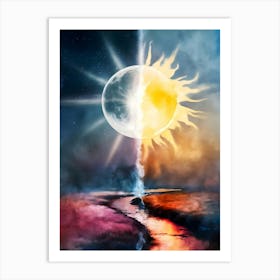 Sun And The Moon Art Print