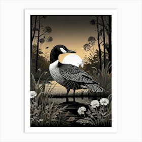 Loons In The Lake 4 Art Print