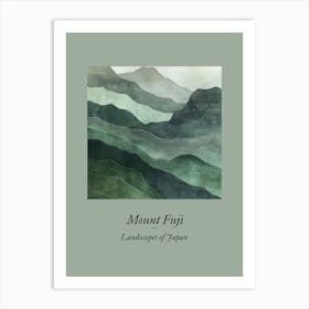 Landscapes Of Japan Mount Fuji Art Print