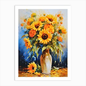 Daisy Serenity Botanical Elegance In Bloom Art Print