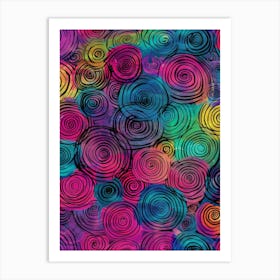 Spiral Swirls 1 Art Print