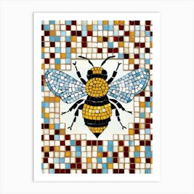 Mosaic Bee Art Print