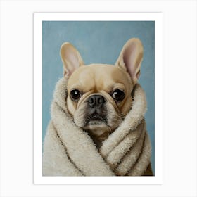 Wash Closet Frenchie 2 Art Print