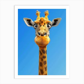 Funny Giraffe Art Print