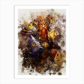 Magni Bronzebeard World Of Warcraft Art Print