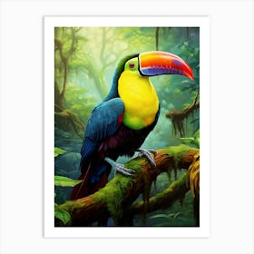 Vivid Canopy: Keel-billed Toucan Wall Print Art Print