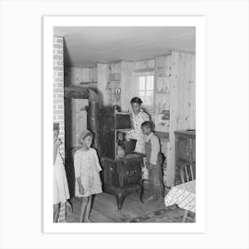 Southeast Missouri Farms, Sharecropper Family In New Home, La Forge Project, Missouri By Russell Lee Art Print