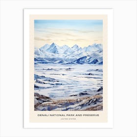 Denali National Park And Preserve United States Of America 5 Poster Art Print