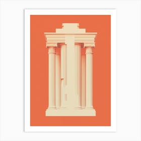 Library Of Celsus Illustration 3 Art Print