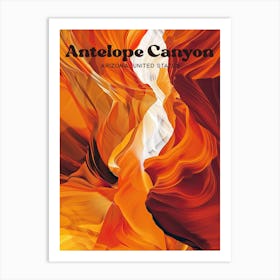 Antelope Canyon Arizona Lake Powell Art Illustration Art Print