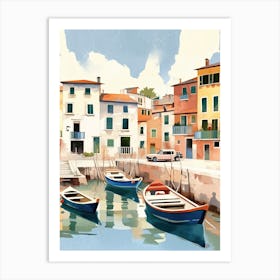 Watercolor Coast Art Print