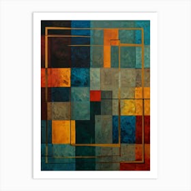 Abstract Squares Art Print