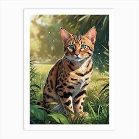 Bengal Cat 3 Art Print