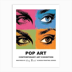 Eyes Pop Art 1 Art Print