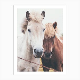 Horse Friends Art Print