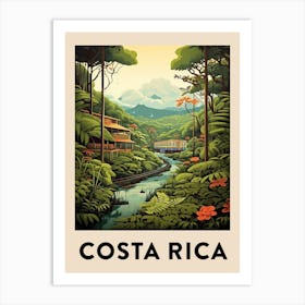 Vintage Travel Poster Costa Rica 2 Art Print