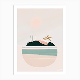 Cebu Island Philippines Simplistic Tropical Destination Art Print