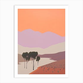 Karoo Desert   South Africa, Contemporary Abstract Illustration 2 Art Print